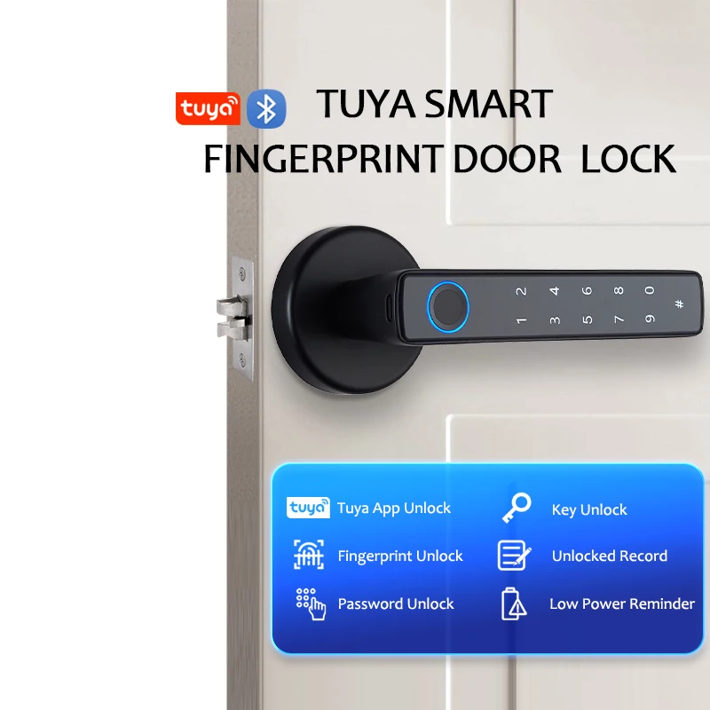 Smart Home Registration - Tuya kenop pintu sidik jari cerdas,