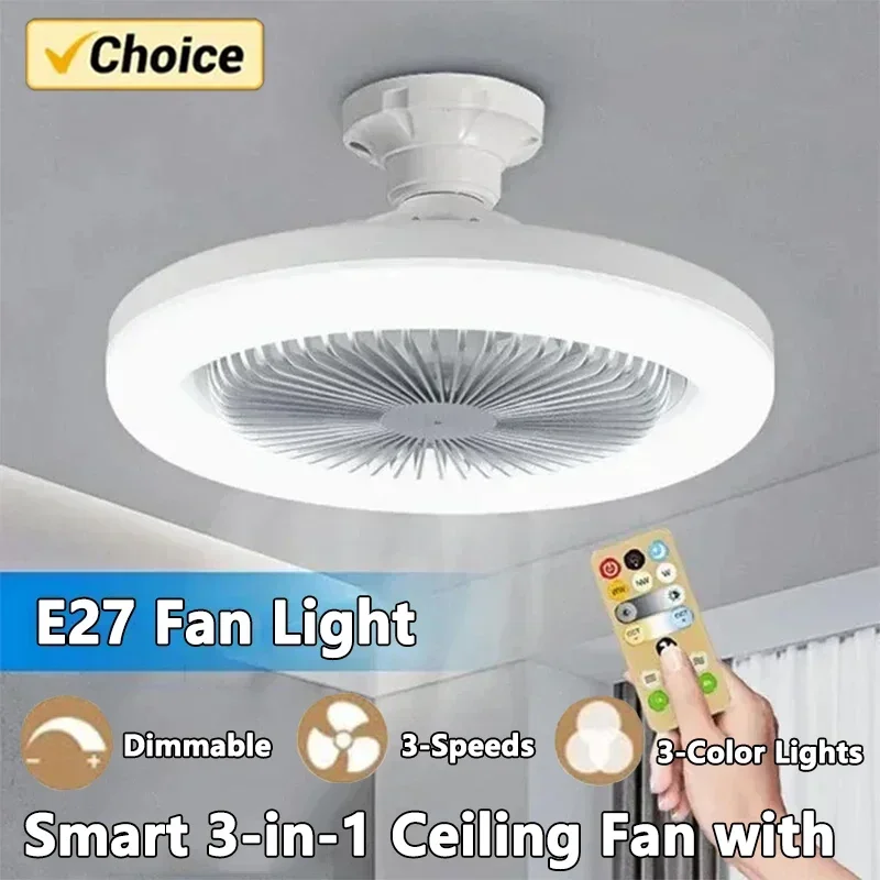 Smart Home Living Room - Kipas Angin Plafon 3-in-1 Pintar dengan