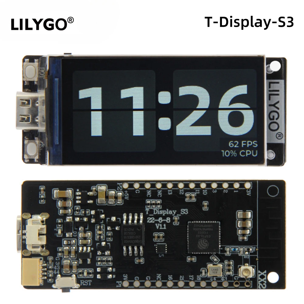 Smart Home Esp32 - LILYGO®T-Display-S3 ESP32-S3 1.9 inci papan pengembangan