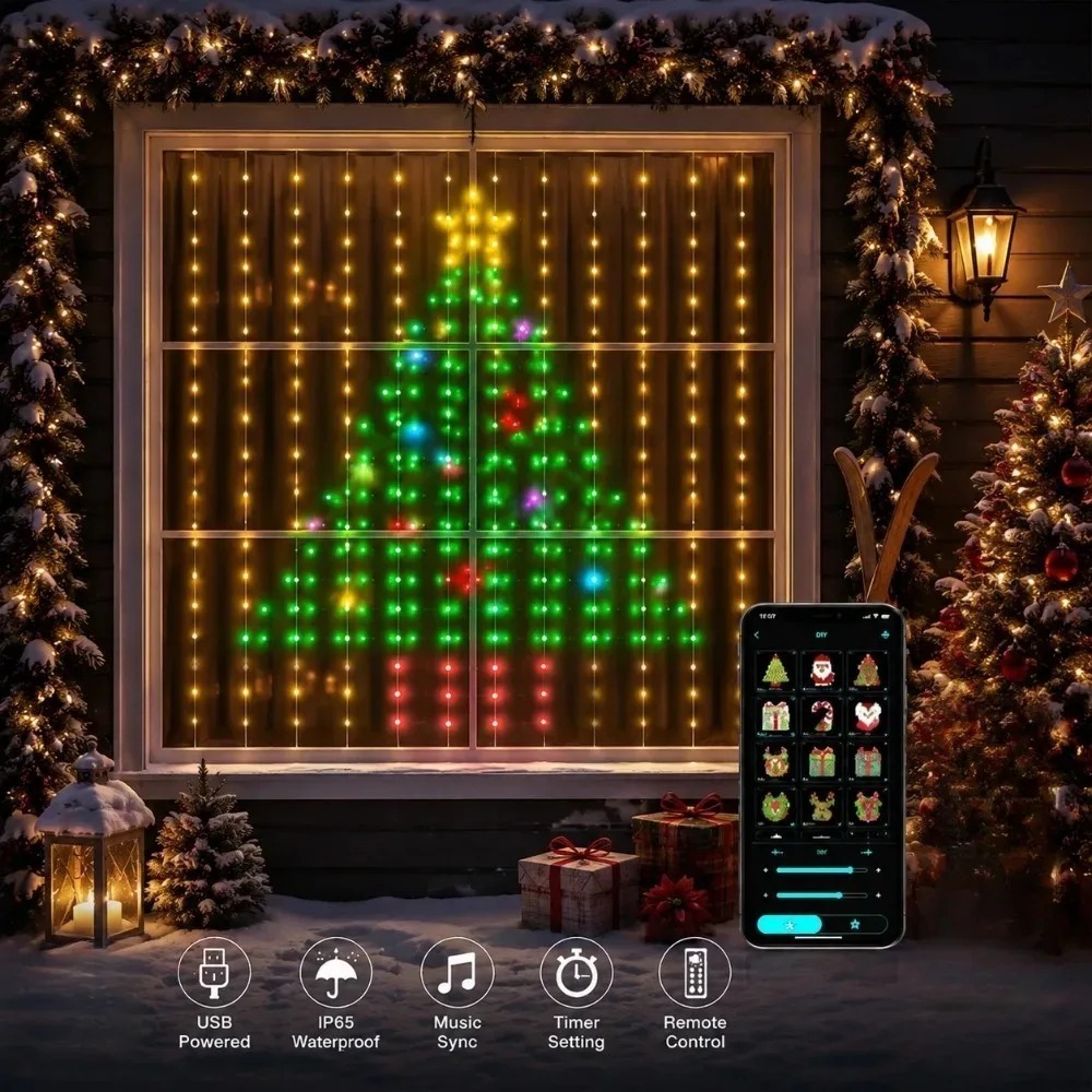 Smart Home Control - Lampu Tirai LED Pixel dengan Kontrol