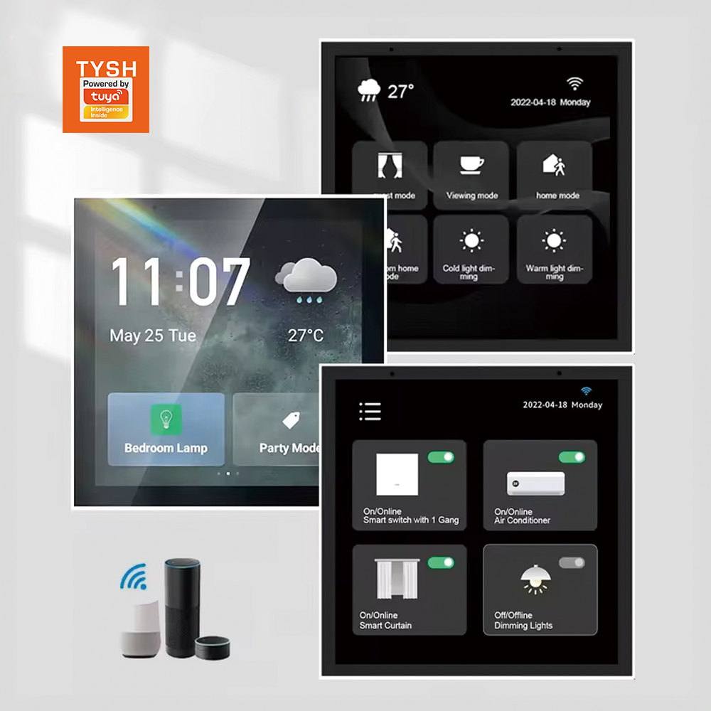 Smart Home Touchscreen Control Panel - Panel Sakelar Kontrol Pusat Zigbee TYSH