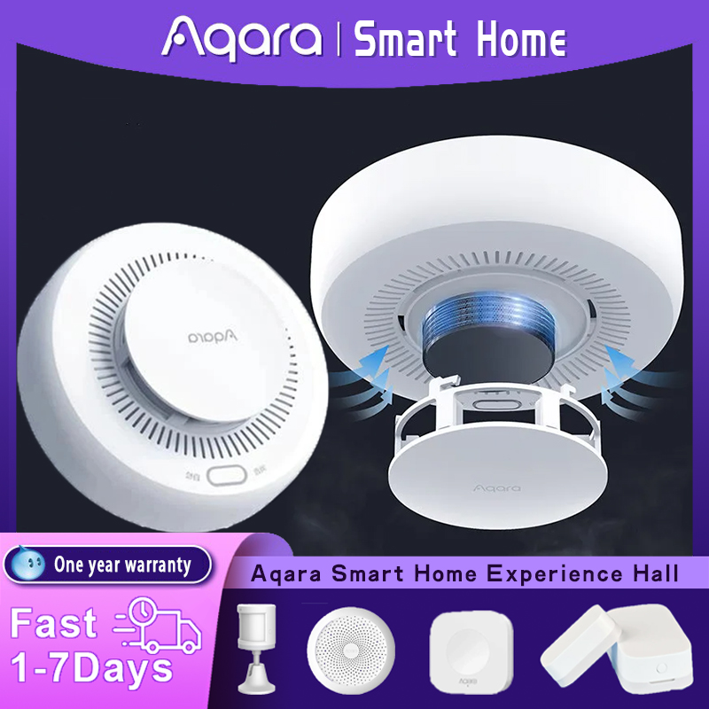 Smart Home Yeelight - Aqara Sensor detektor asap cerdas, Monitor