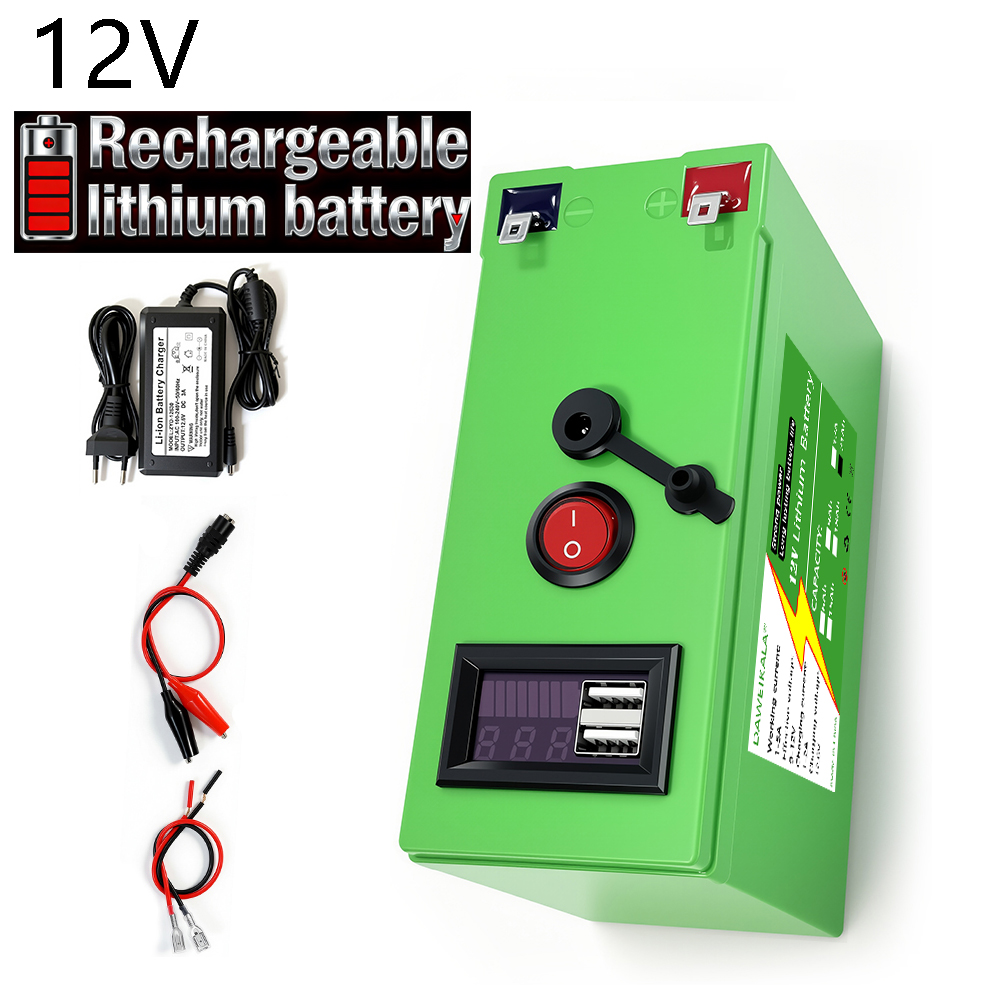 Smart Home Utilities - Baterai 12V 9Ah-21Ah 18650 Lithium Rechargeable