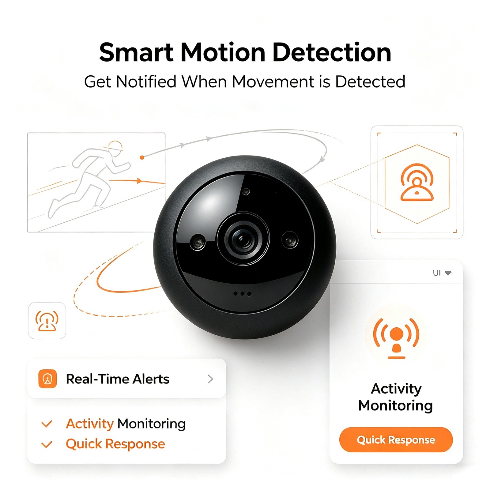 Smart Home Devices Images - WQ31 Peralatan Pemantauan Keamanan Cerdas Dalam