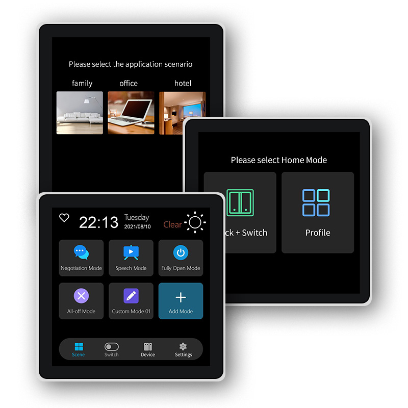 Smart Home Touchscreen Control Panel - FUERS Layar Sentuh 4 Inci Sakelar