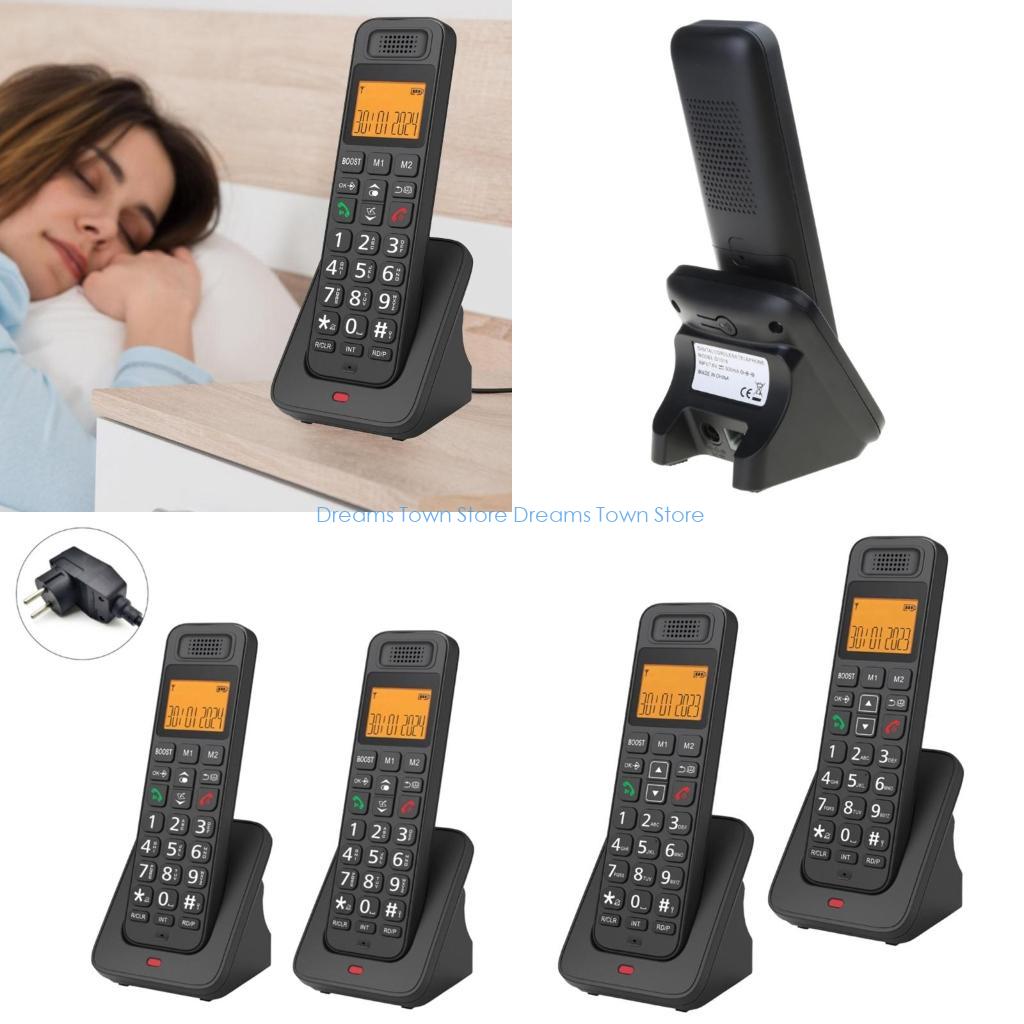 Smart Home Utilities - 1Set Telepon Rumah 2 Handset Telepon
