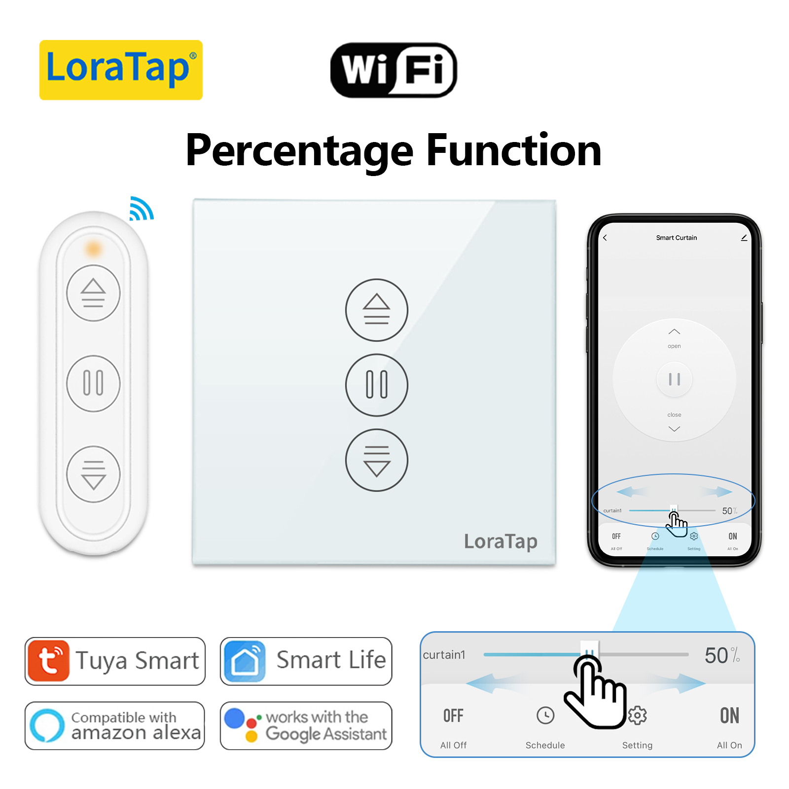 Smart Home Living Room - Tuya Smart Life EU WiFi Roller