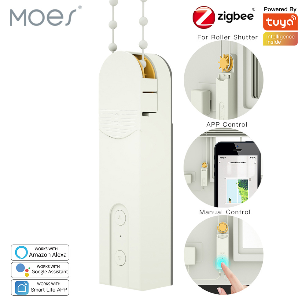 Smart Home Hub Ikea - MOES roda tirai bermotor cerdas ZigBee,