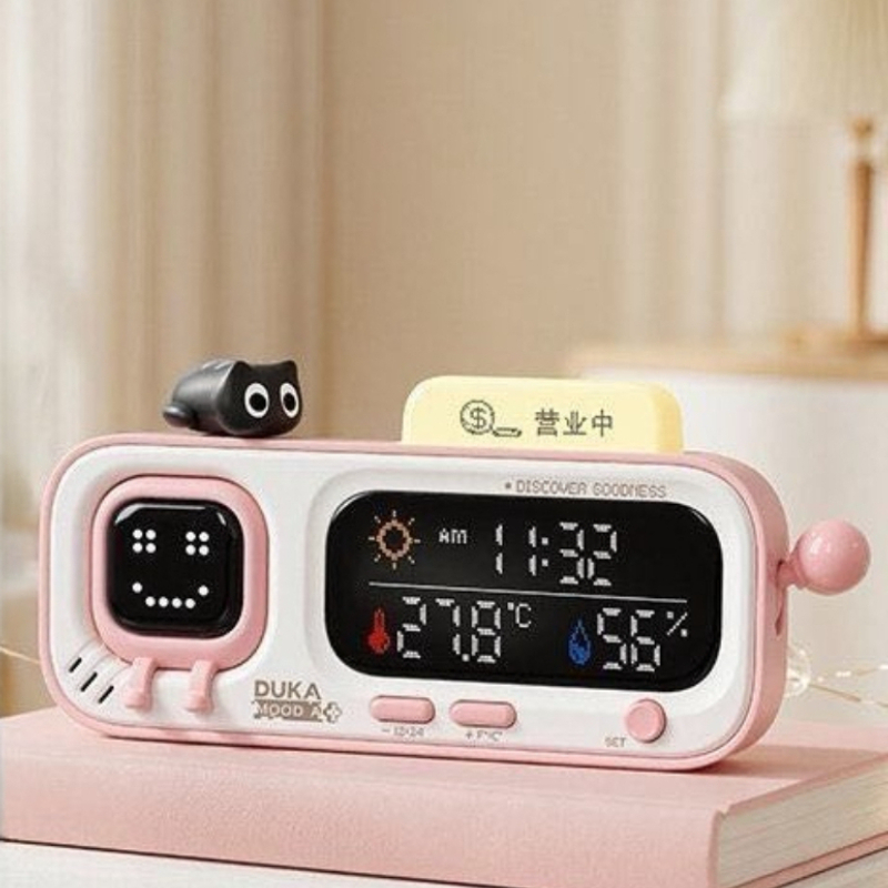 DUKA MOODA Jam Suhu dan Kelemb - Smart Home Office ulasan dan harga
