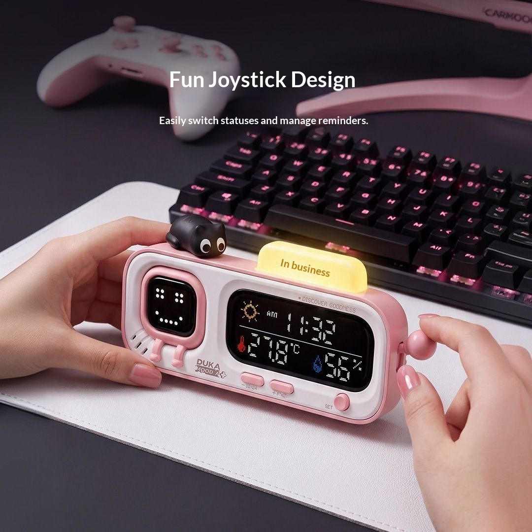 DUKA MOODA Jam Suhu dan Kelemb - Smart Home Office ulasan dan harga