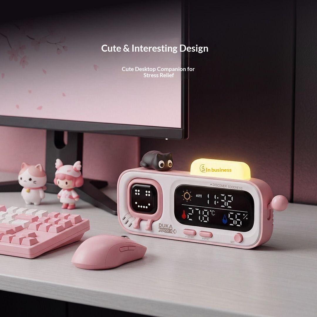 DUKA MOODA Jam Suhu dan Kelemb - Smart Home Office ulasan dan harga