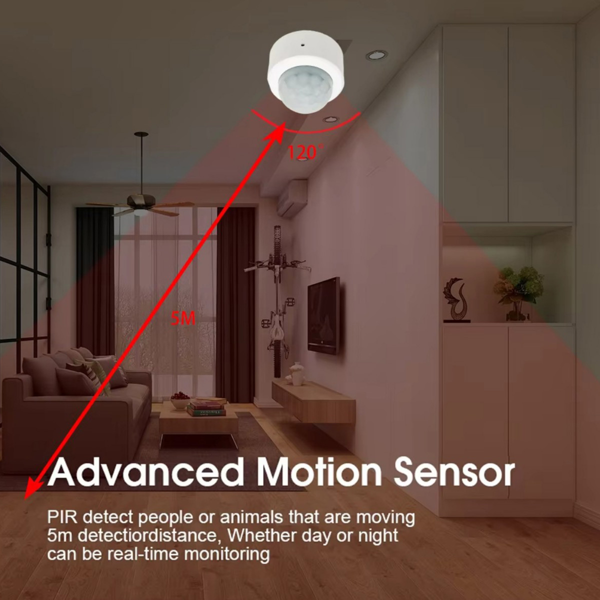 Sensor Gerak Zigbee PIR Detekt - Smart Home Ir ulasan dan harga