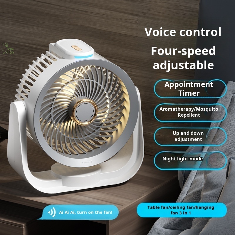 Kipas Meja Pintar Lampu Malam  - Smart Home Office ulasan dan harga