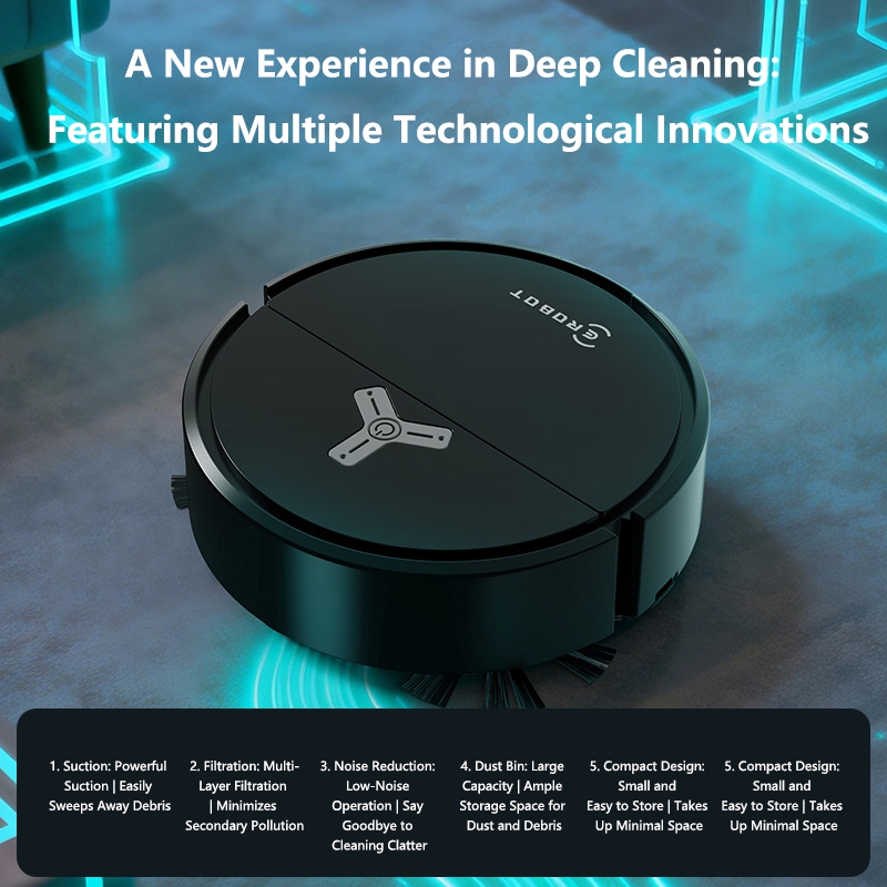 Robot Penyapu Pintar 3-in-1 Le - Smart Home Utilities ulasan dan harga
