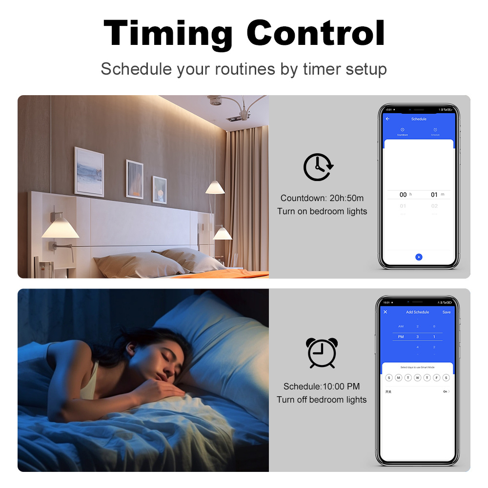 Sakelar Zigbee Pintar Manhot T - Smart Home Alexa ulasan dan harga