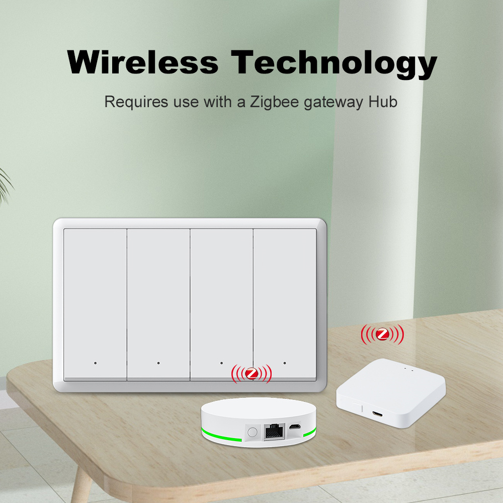 Sakelar Zigbee Pintar Manhot T - Smart Home Alexa ulasan dan harga