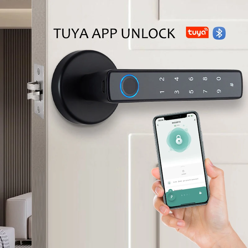 Tuya kenop pintu sidik jari ce - Smart Home Registration ulasan dan harga