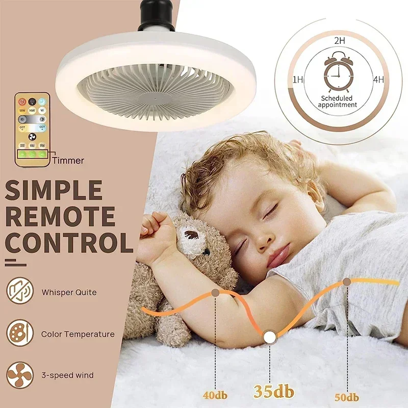 Kipas Angin Plafon 3-in-1 Pint - Smart Home Living Room ulasan dan harga