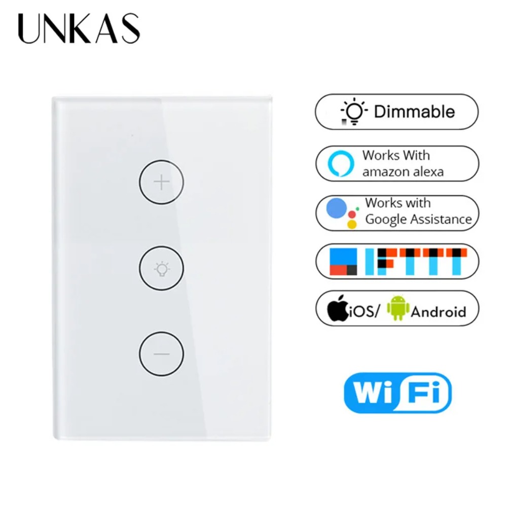 UNKAS Life WiFi Smart Dimmer L - Smart Home Touchscreen Control Panel ulasan dan harga