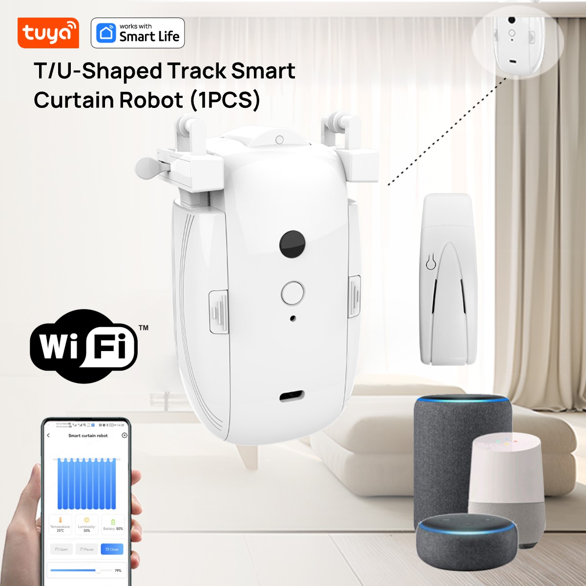 Robot tirai WiFi cerdas Tuya ( - Smart Home Hub Ikea ulasan dan harga