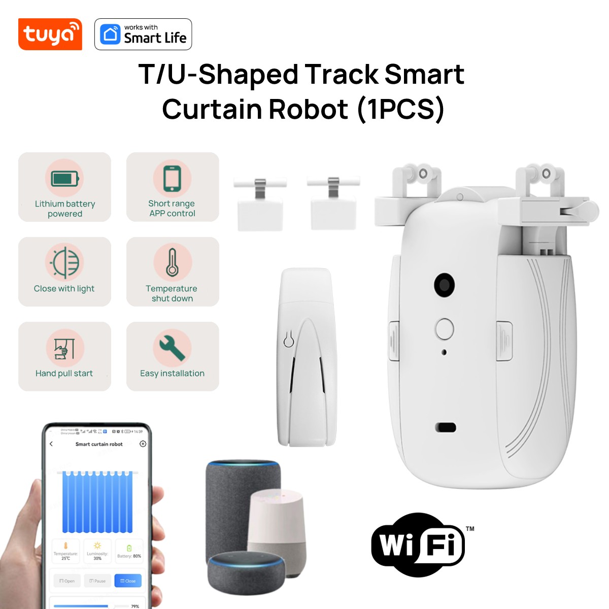 Robot tirai WiFi cerdas Tuya ( - Smart Home Hub Ikea ulasan dan harga