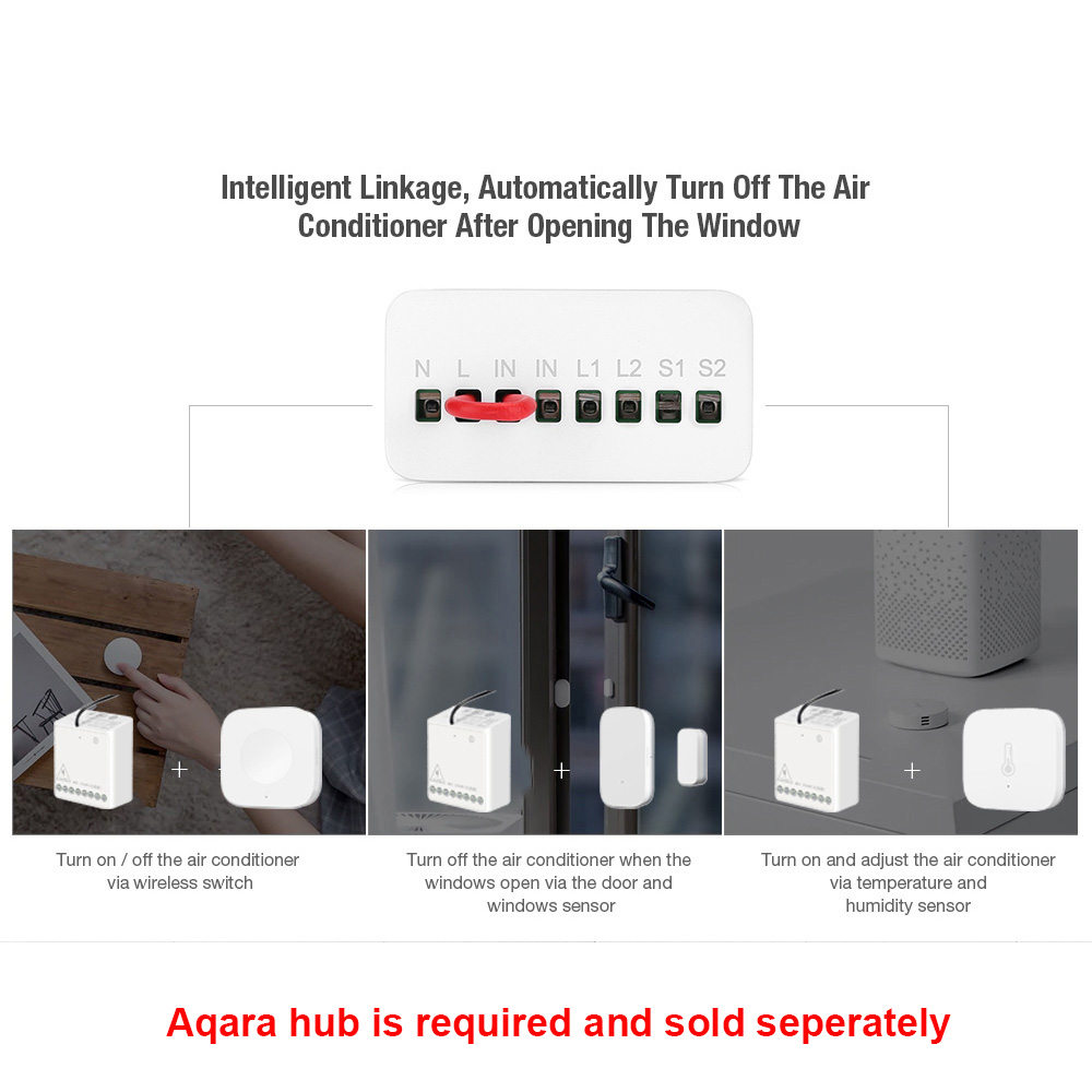 Modul Kontrol Dua Arah Aqara S - Smart Home Yeelight ulasan dan harga
