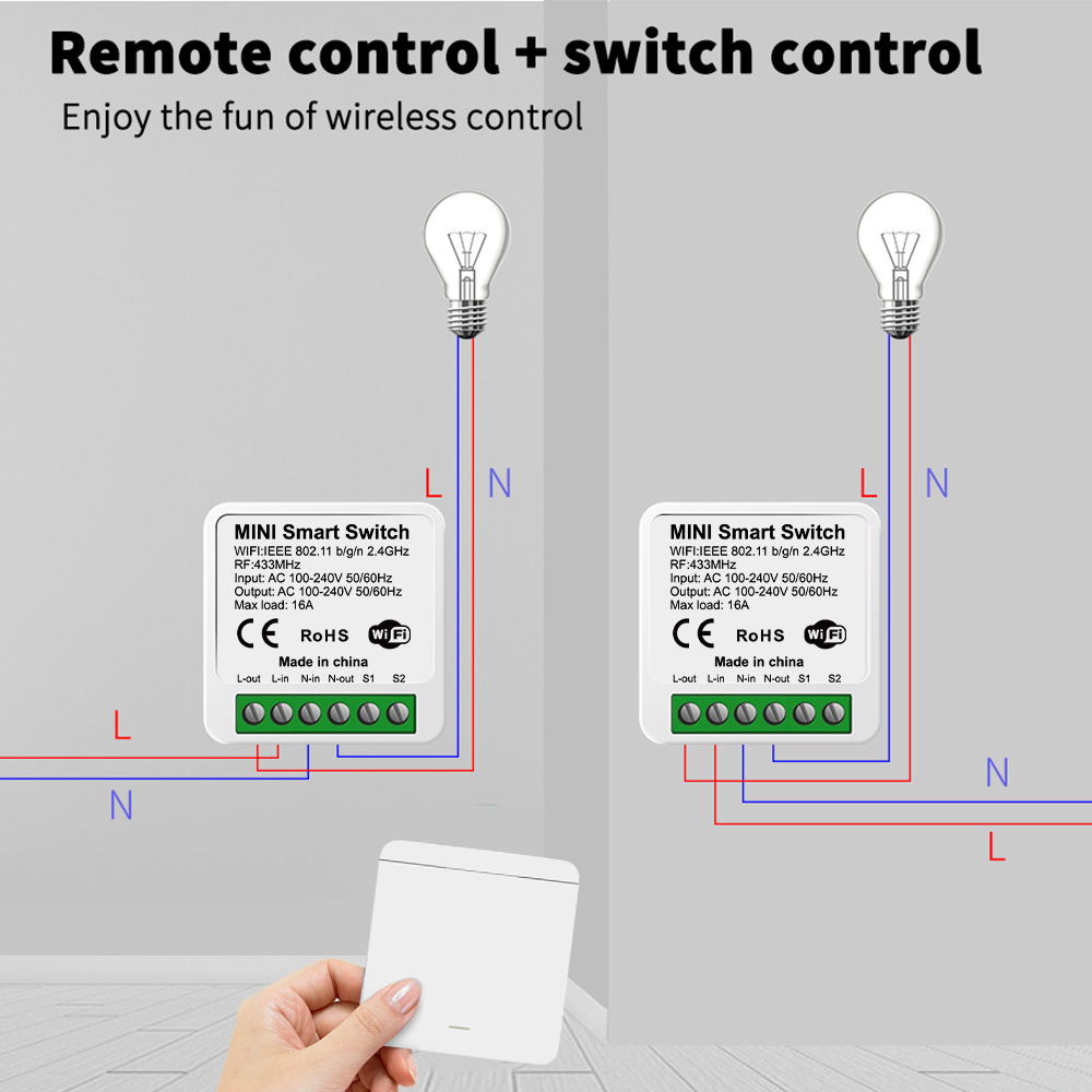 Sakelar Lampu Pintar WiFi Tuya - Smart Home Alexa ulasan dan harga