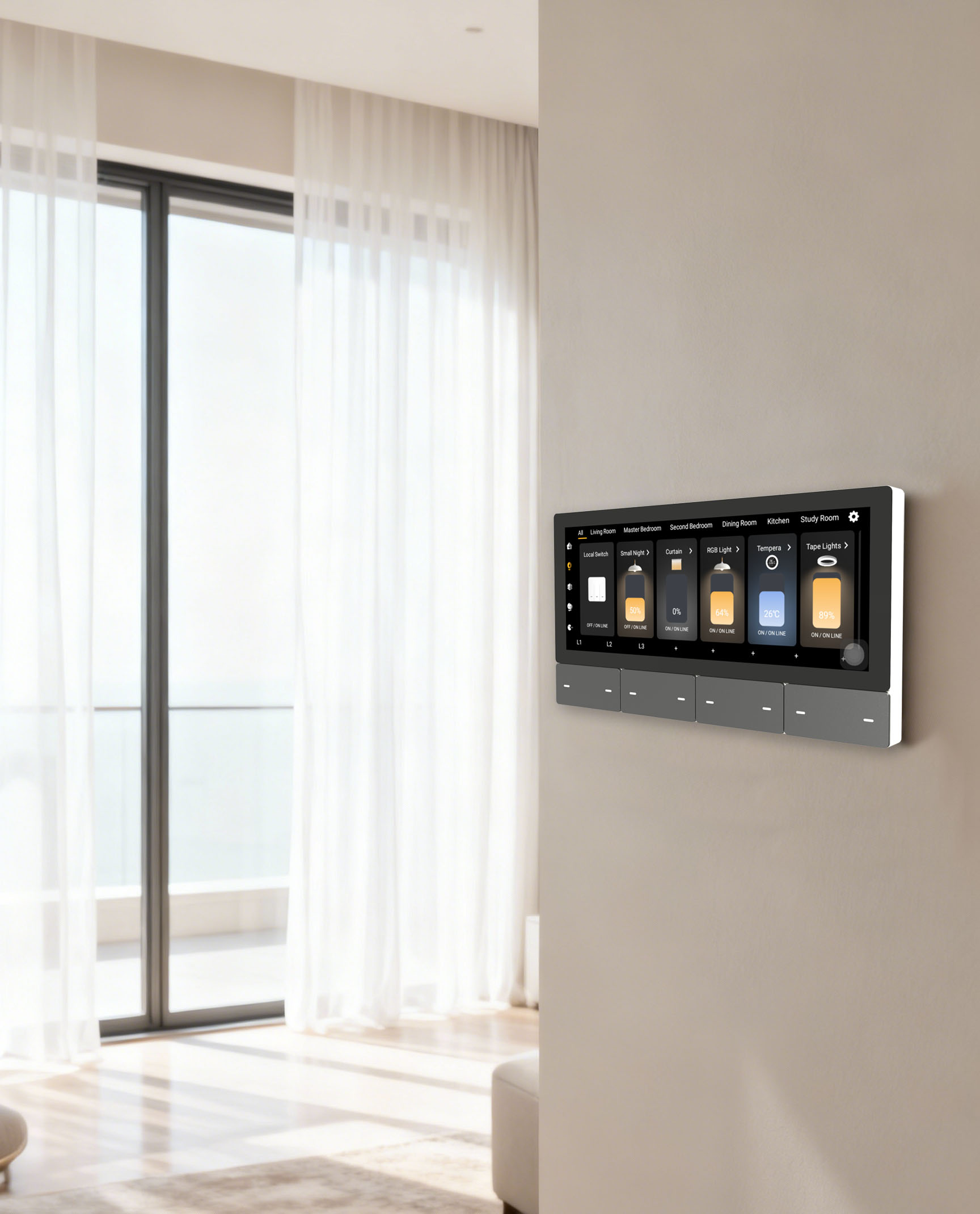 F5 Tuya UK Pemutar Musik Layar - Smart Home Control ulasan dan harga