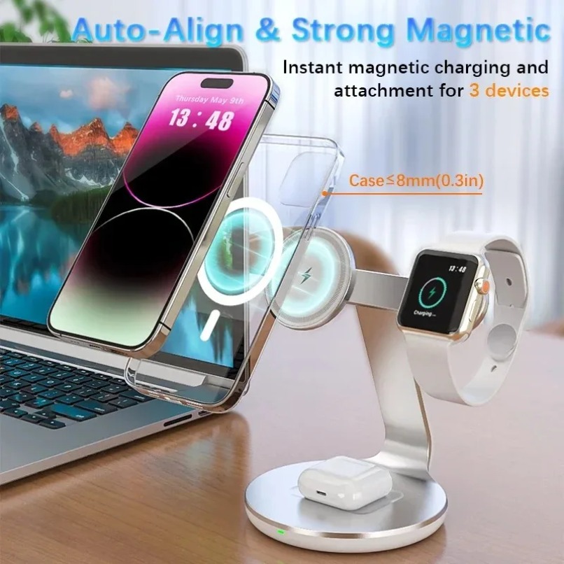 Stasiun Pengisian Daya Nirkabe - Smart Home Office ulasan dan harga