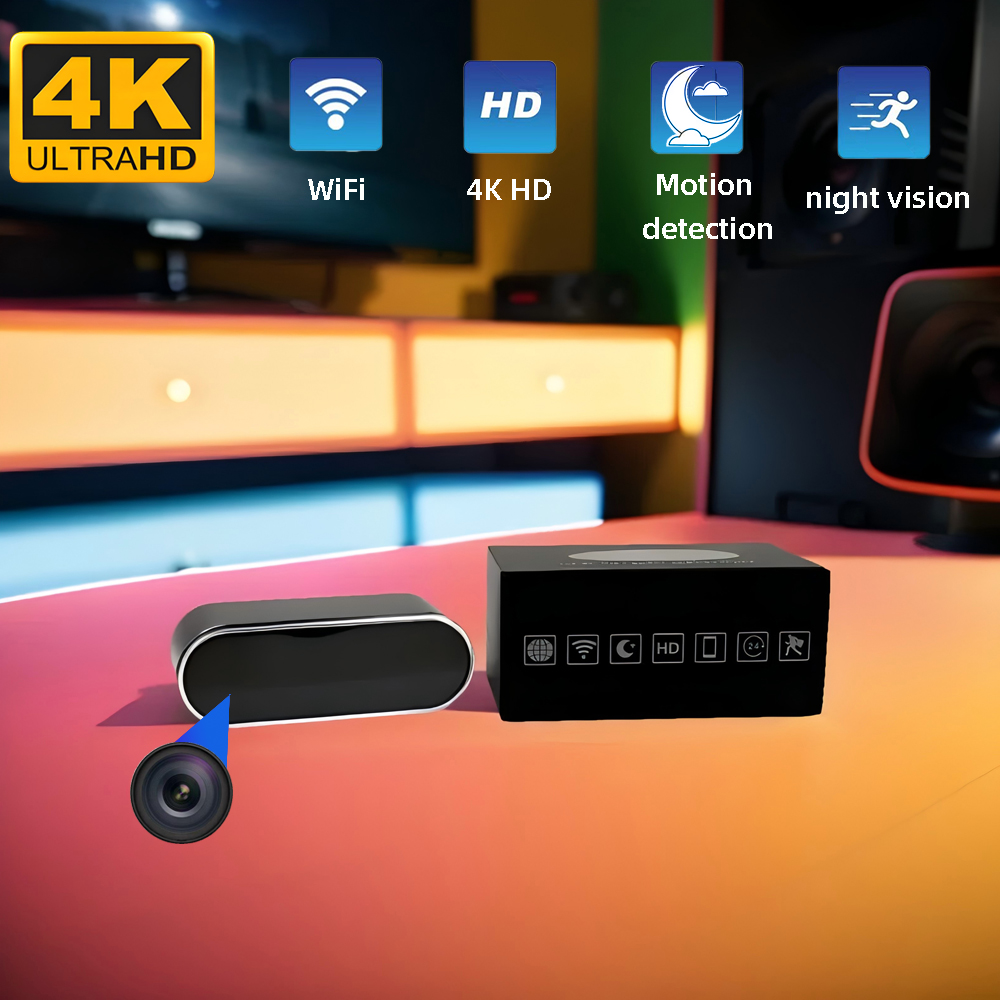 Kamera Jam Mini 4KHD Baru yang - Smart Home Battery Camera ulasan dan harga