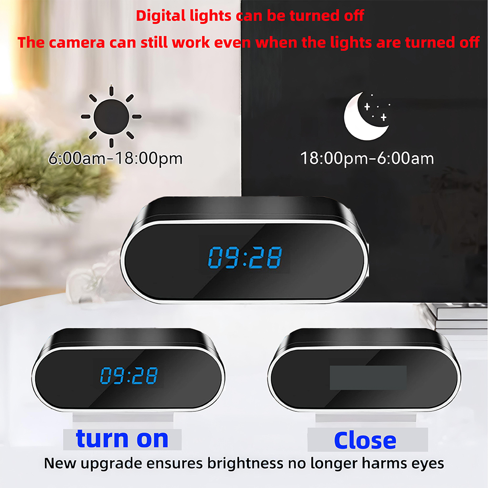 Kamera Jam Mini 4KHD Baru yang - Smart Home Battery Camera ulasan dan harga