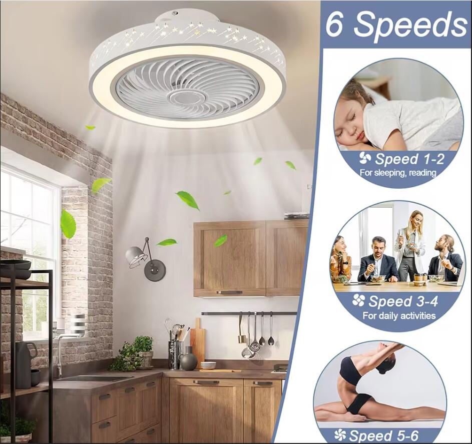 Lampu Kipas langit-langit apli - Smart Home Living Room ulasan dan harga