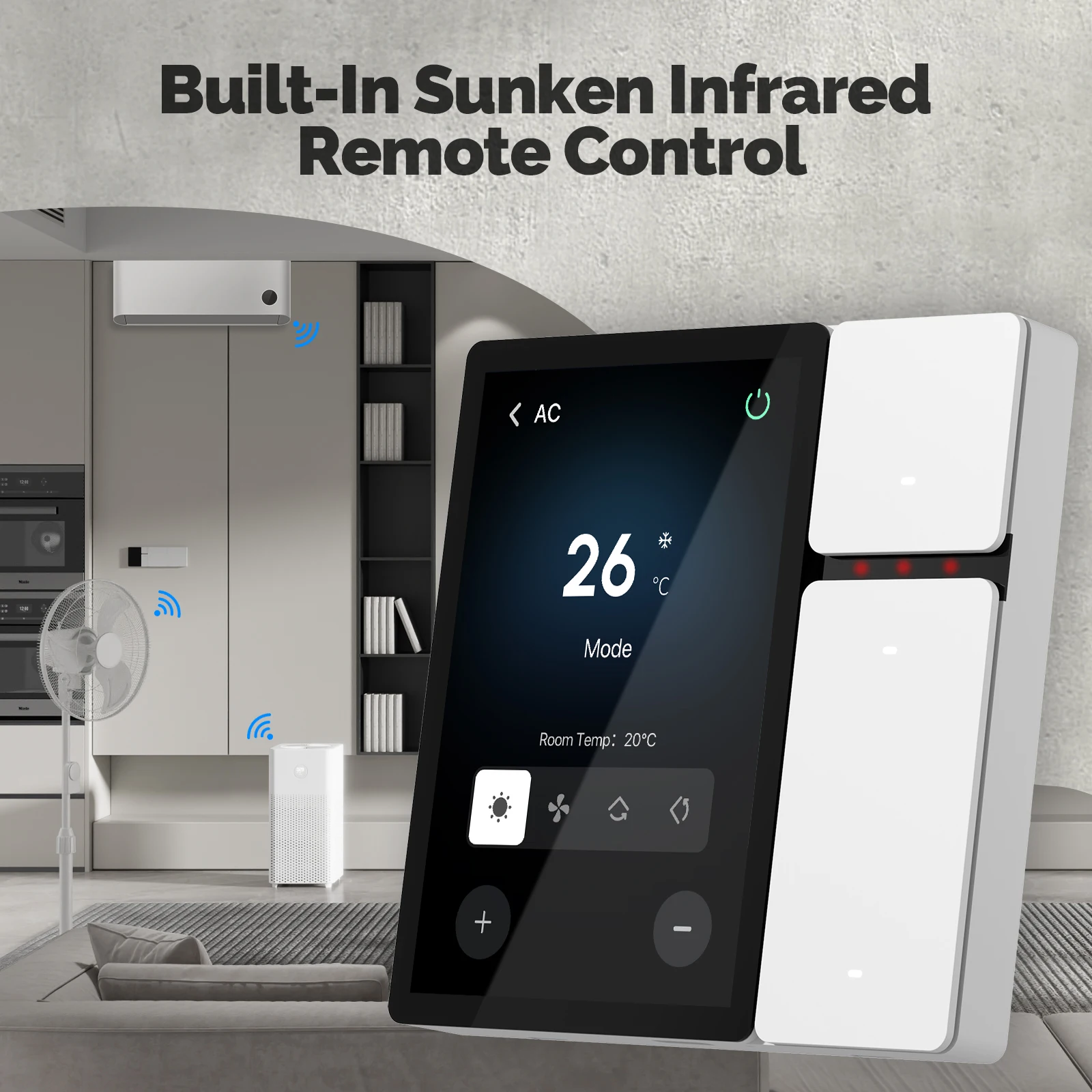 MOES Tuya layar Panel kontrol  - Smart Home Wifi Hub ulasan dan harga