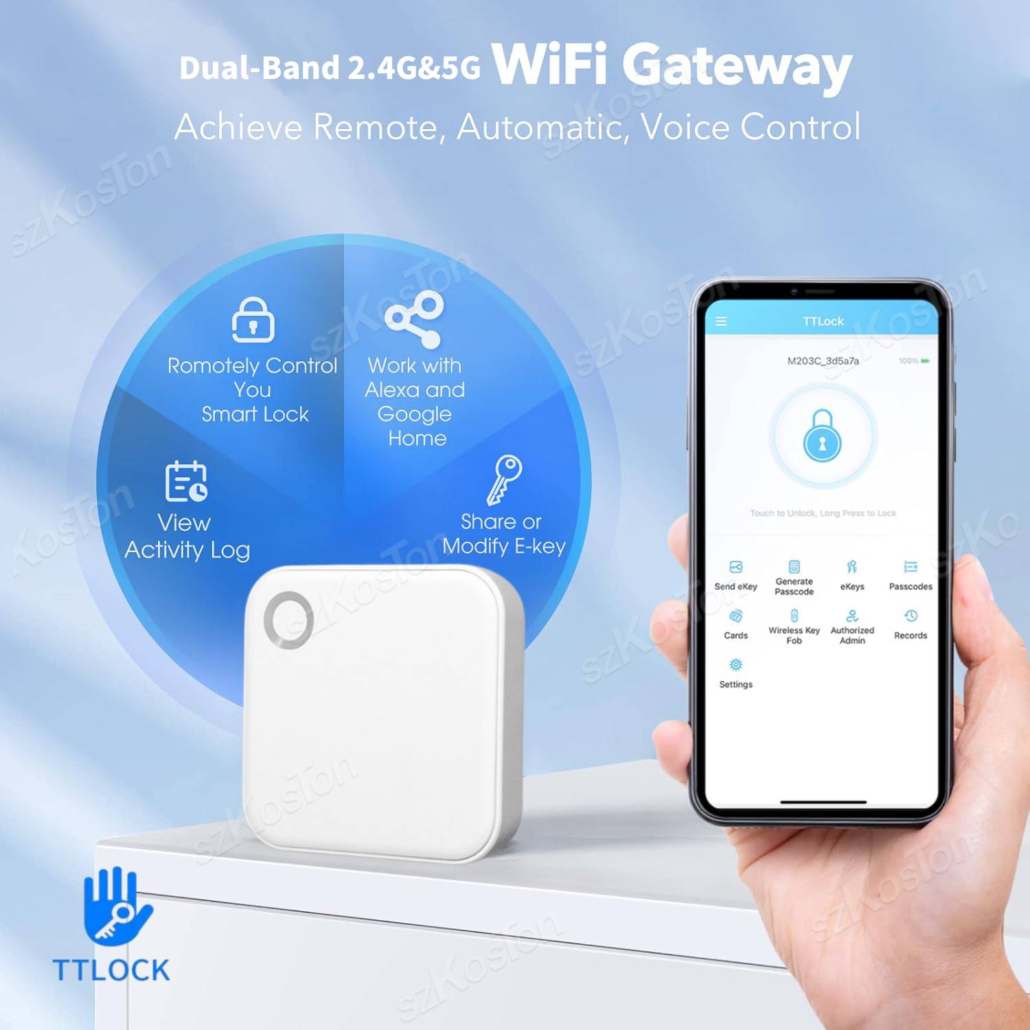 TTLock APP G5 Hub Gerbang Nirk - Smart Home Hub Ikea ulasan dan harga