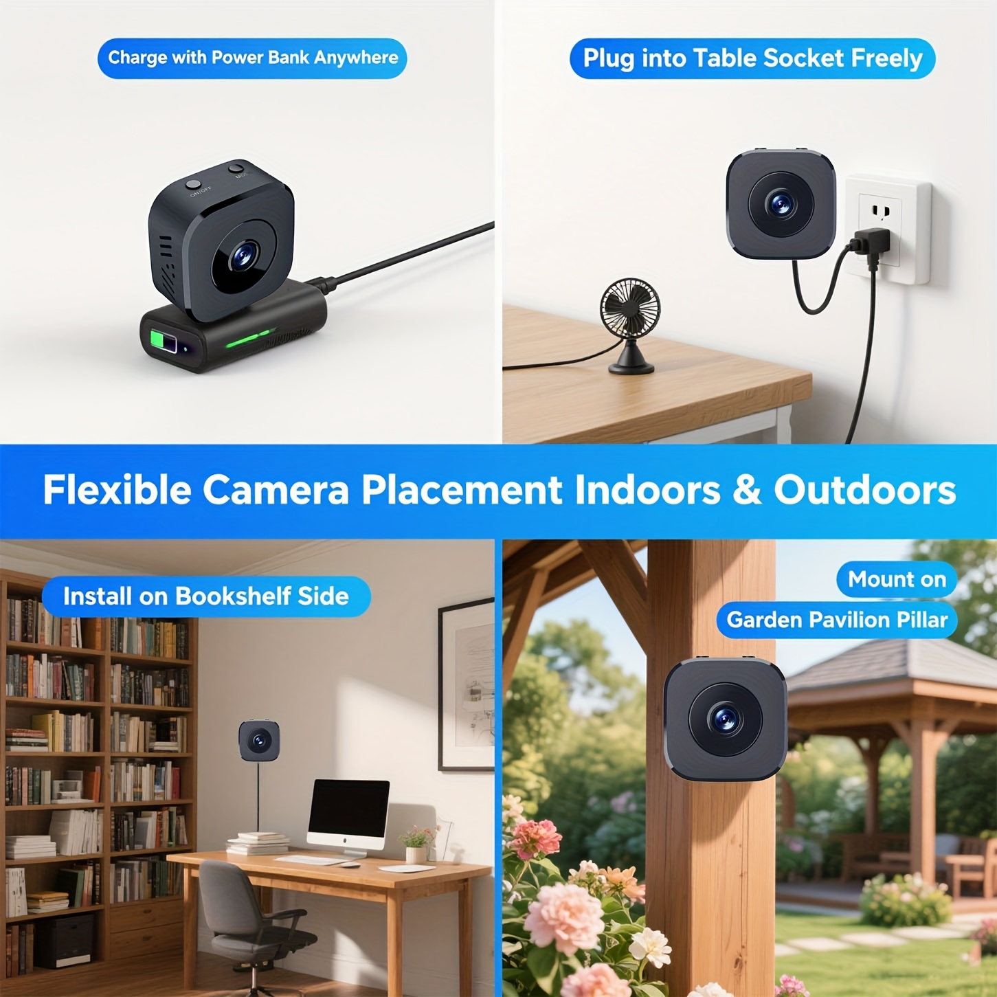 Kamera WiFi Mini HD 1080P Peng - Smart Home Camera ulasan dan harga