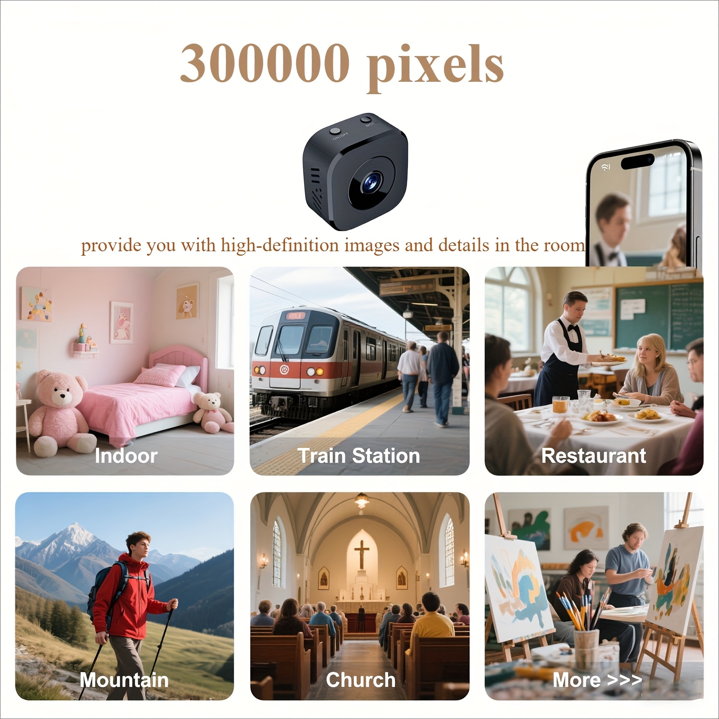 Kamera WiFi Mini HD 1080P Peng - Smart Home Camera ulasan dan harga