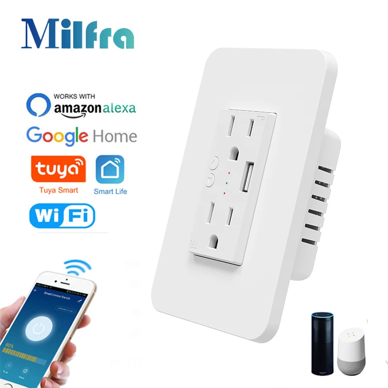 Milfra soket pintar Wifi dindi - Smart Home Living Room ulasan dan harga