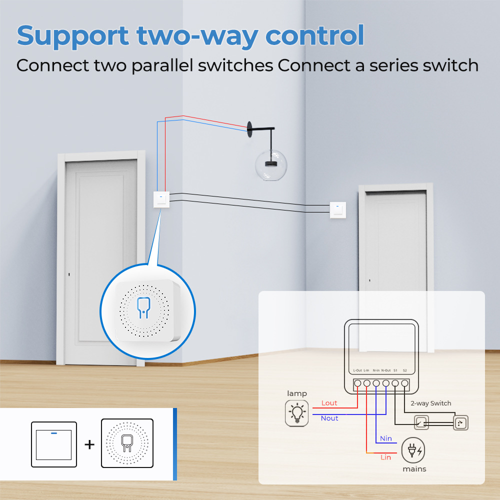 Zigbee / WiFi saklar pintar de - Smart Home Living Room ulasan dan harga