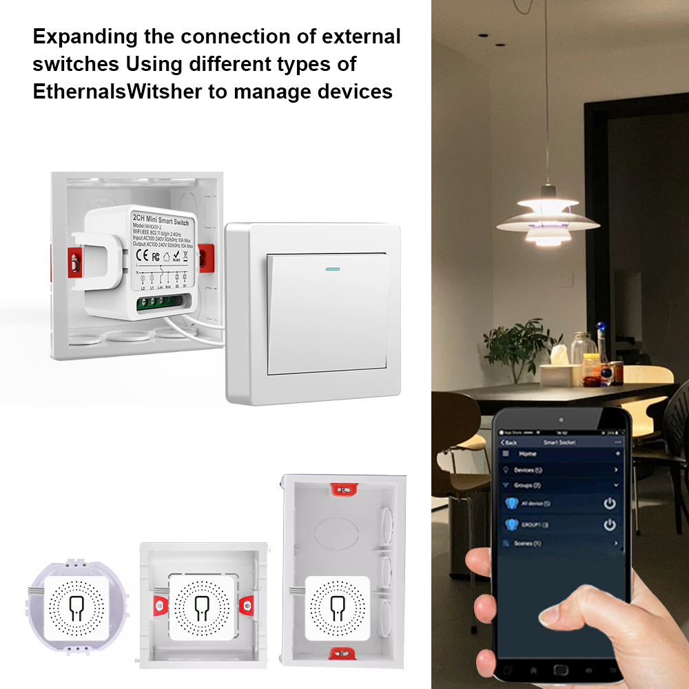Sakelar Pintar Tuya 2 Arah 2Ga - Smart Home Alexa ulasan dan harga