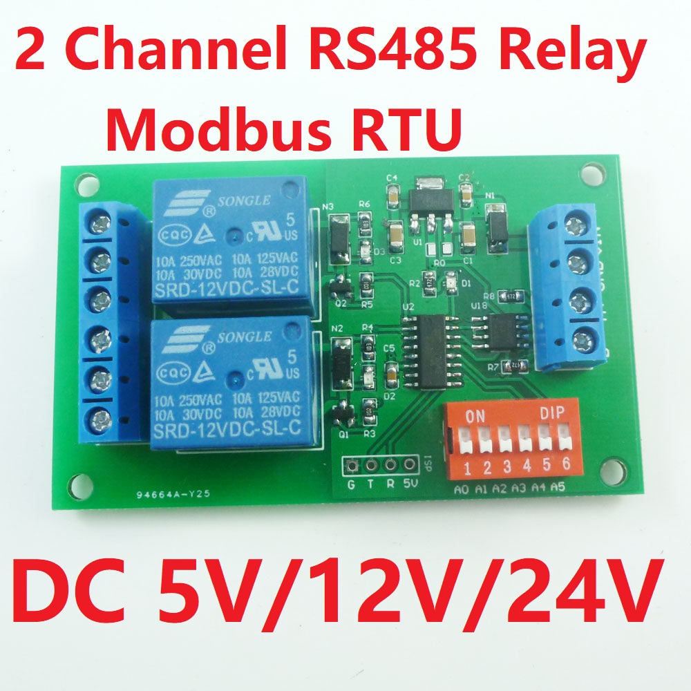 Modul Relay Modbus RTU 2 Salur - Smart Home With Plc ulasan dan harga