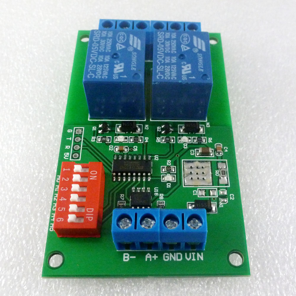 Modul Relay Modbus RTU 2 Salur - Smart Home With Plc ulasan dan harga