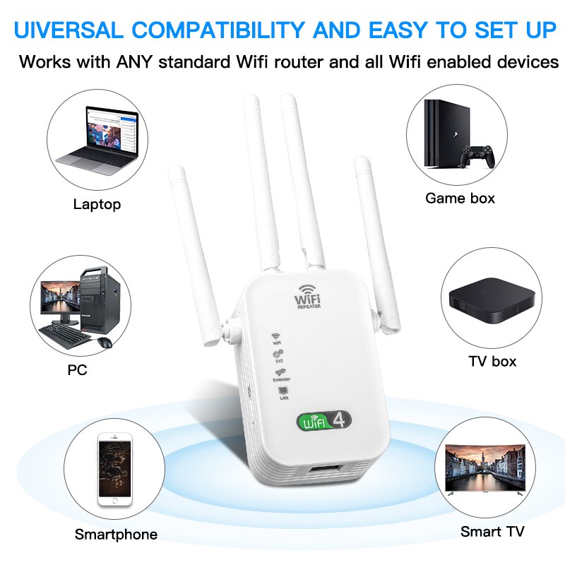 Penguat WIFi 300M, Repeater Wi - Smart Home Office ulasan dan harga