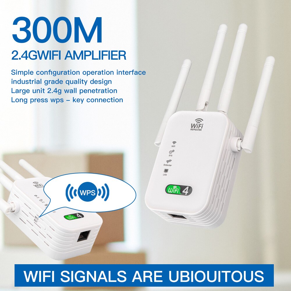 Penguat WIFi 300M, Repeater Wi - Smart Home Office ulasan dan harga