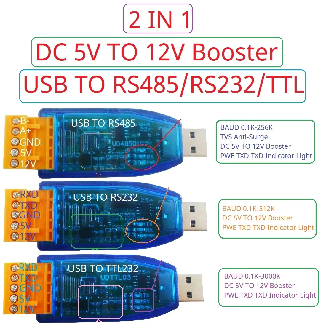 Konverter USB ke RS485 RS232 T - Smart Home With Plc ulasan dan harga