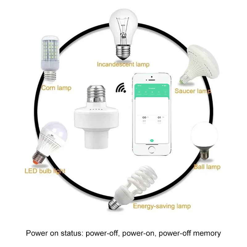 Tuya Smart E27 Soket Sakelar K - Smart Home Alexa ulasan dan harga