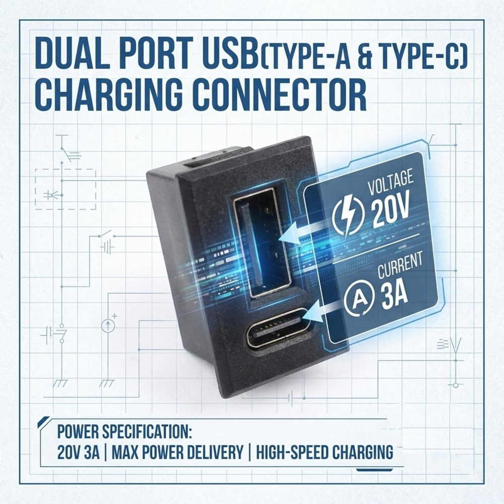 Soket Port USB Tipe C Ganda 20 - Smart Home Utilities ulasan dan harga