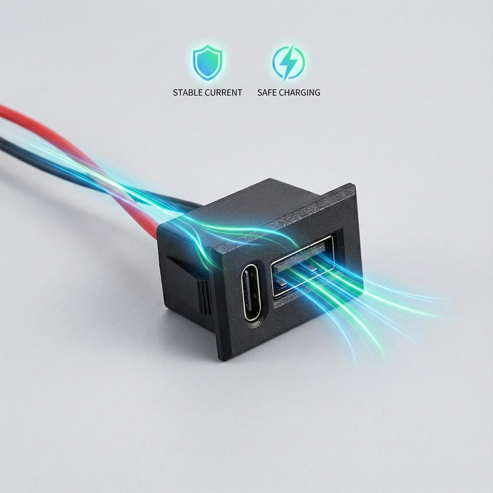 Soket Port USB Tipe C Ganda 20 - Smart Home Utilities ulasan dan harga